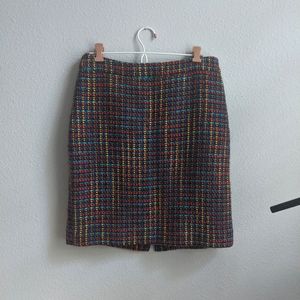 Kate Spade Multicolor Tweed Skirt